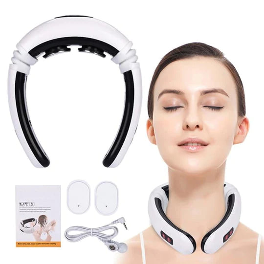 ✅ RelaxNeck Pro-MASAJEADOR INALÁMBRICO RECARGABLE CUELLO